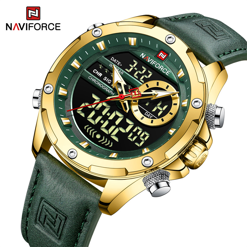 Smartwatch Watches For Men Brands - Naviforce นาฬิกาข้อมือบุรุษนาฬิกา2022ยอดนิยมแบรนด์หนังหรูควอตซ์ดูกีฬากันน้ำชายนาฬิกา Relogio Masculino