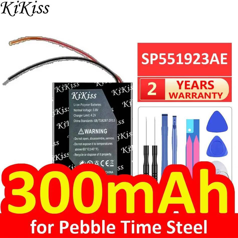 Smartwatch Pebble Watches - แบตเตอรี่สมาร์ทวอทช์ SP551923AE ความจุ 300mAh เป็นมิตรกับสิ่งแวดล้อม สำหรับ
