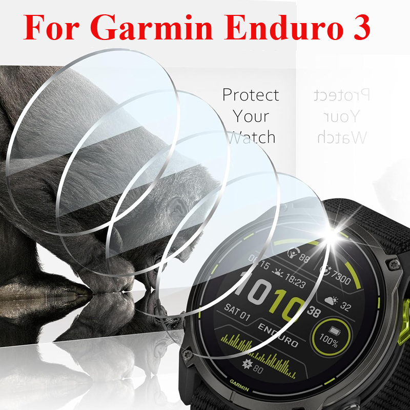 Xwatch Smartwatch - ฟิล์มกระจกนิรภัยสำหรับการ์มิน เอนดูโร 3 สมาร์ทวอทช์ป้องกันหน้าจอกระจกป้องกันฟิล์มอุปกรณ์เสริมสำหรับการ์มิน เอนดูโร 3
