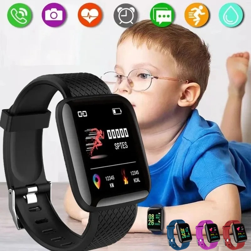 Smartwatch Digital Watches For Kid Girl - สมาร์ทวอท์ชกีฬาฟิตเนสนาฬิกาเด็ก 2024 นาฬิกาเด็กสําหรับเด็กผู้หญิงของขวัญ LED สร้อยข้อมืออิเล็กทรอนิกส์นาฬิกาข้อมือดิจิตอล Mens