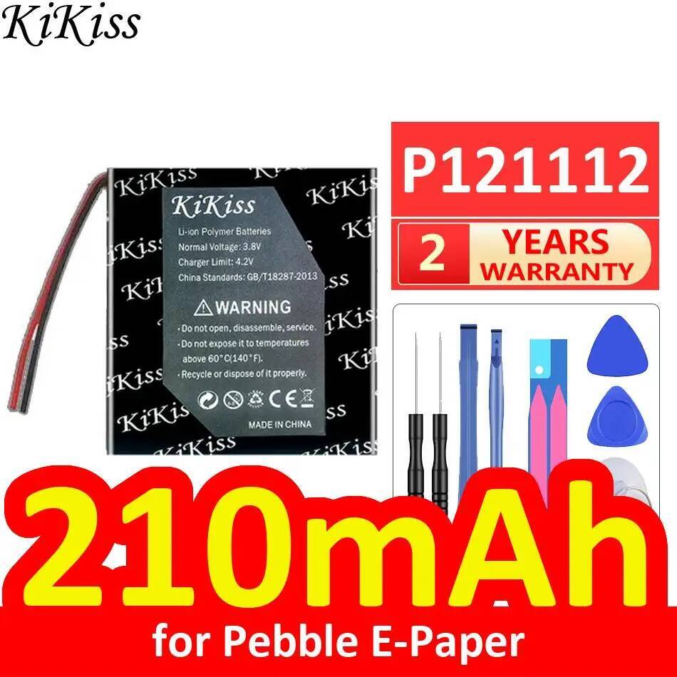 Smartwatch Pebble Watches - แบตเตอรี่สมาร์ทวอทช์ Pebble E-Paper 210Mah P121112 ใช้งานได้ยาวนาน