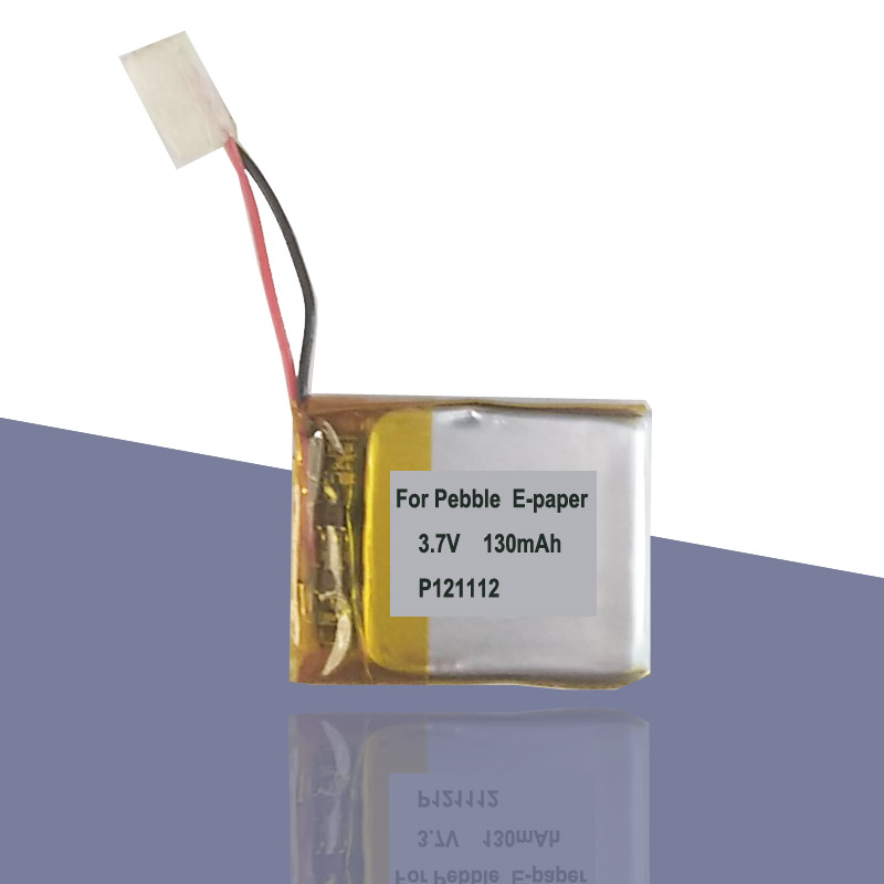 Smartwatch Pebble Watches - 130mAh ป 121112 แบตเตอรี่แบบชาร์จไฟได้สําหรับ Pebble E-paper