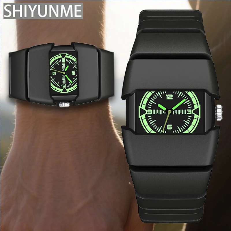 Smartwatch Branded Watches For Women - นาฬิกาแฟชั่น SHIYUNME สุดเท่สำหรับผู้ชาย ดีไซน์ล้ำสมัย รูปทรงเอเลี่ยน กันน้ำ