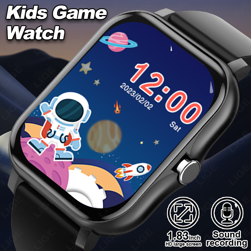 Smartwatch Digital Watches For Kid Girl - LIGE 2025 Audiobook เด็ก Smartwatch แฟชั่นกีฬาเด็กผู้หญิงเกมสมาร์ทนาฬิกาเด็กนาฬิกาอิเล็กทรอนิกส์กันน้ําของขวัญนักเรียน