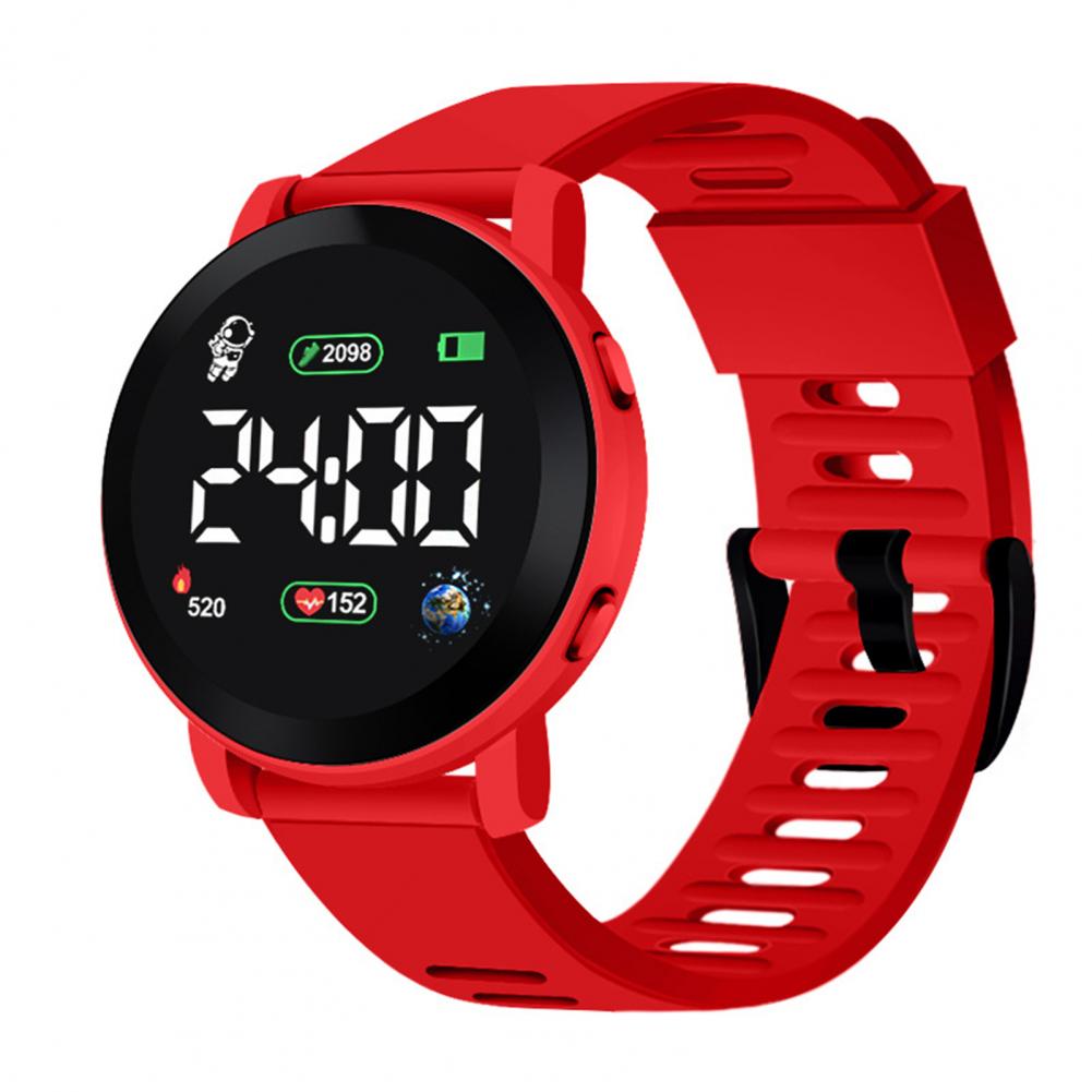 Smartwatch Digital Watches For Kid Girl - นาฬิกาดิจิตอล LED สำหรับเด็ก กันน้ำ แสดงวันที่อัตโนมัติ ปฏิทินรายสัปดาห์