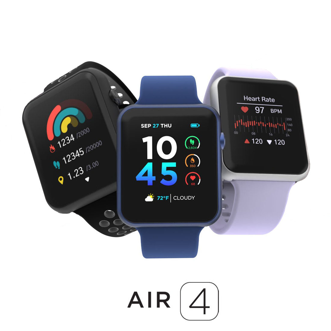 Smartwatch Purple Watches For Women - นาฬิกาอัจฉริยะ Pinteek สำหรับผู้ชายและผู้หญิง, หน้าจอ TFT 1.52