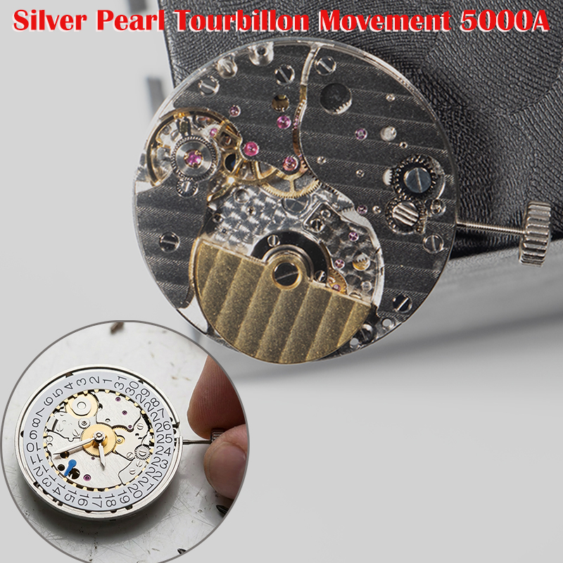 Watch Movement Rotor - ใช้ได้กับกลไกนาฬิกา รุ่น 5000A, กลไกอัตโนมัติแบบไมโครโรเตอร์บางเฉียบ, ปฏิทินแบบสามเข็มเดี่ยว