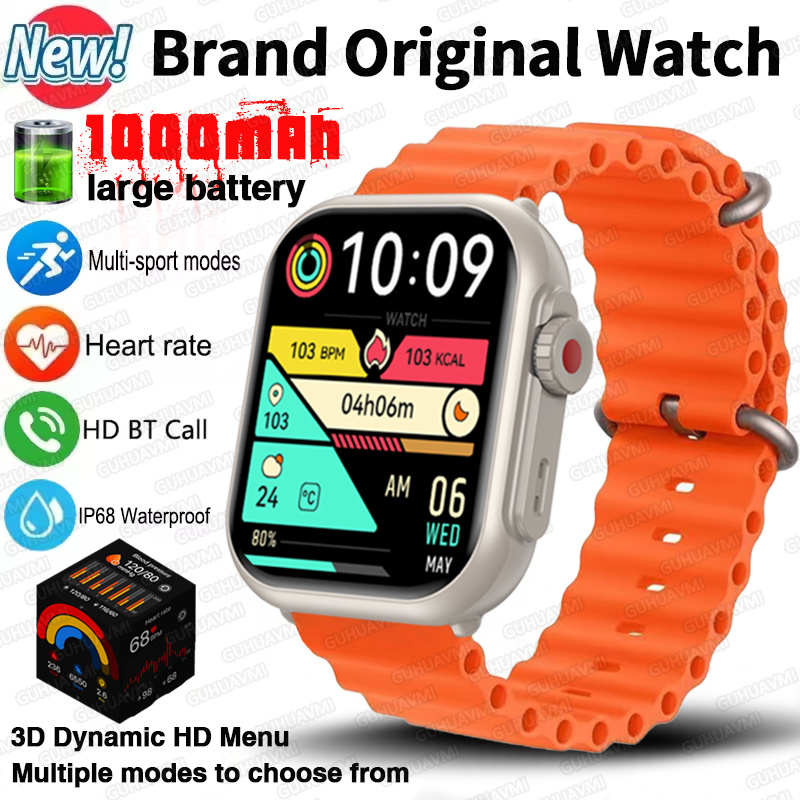 Smartwatch Branded Watches For Women - 2025นาฬิกาUltra 2 SEผู้ชายผู้หญิง1000MAhแบตเตอรี่AMOLED Bluetooth GPSกีฬานาฬิกาสมาร์ทกันน้ําสําหรับIOS Androidสร้อยข้อมือ