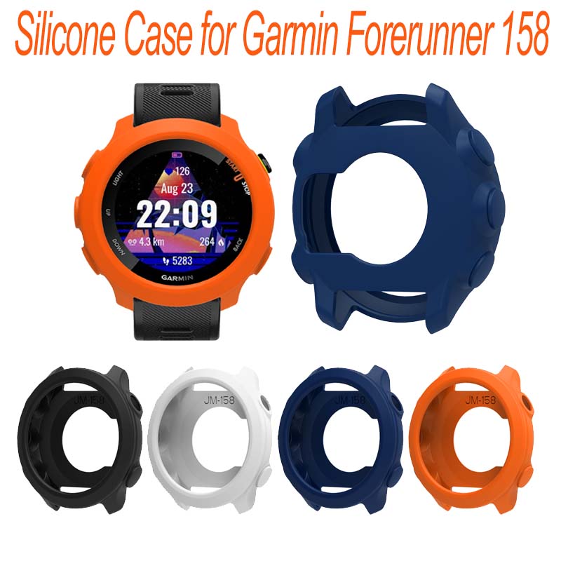 Smartwatch New Watches - เคสซิลิโคนนุ่มแบบใหม่สำหรับนาฬิกาสมาร์ทวอทช์ Garmin Forerunner 55 /158 สายรัดใส