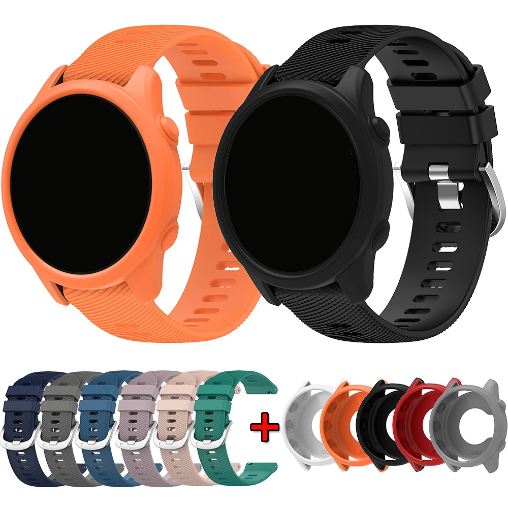 Xwatch Smartwatch - สายนาฬิกาข้อมือซิลิโคน + เคสสำหรับ Garmin Forerunner สาย255/265สายรัดข้อมือสมาร์ทวอทช์สายรัดข้อมือสปอร์ตสำหรับ