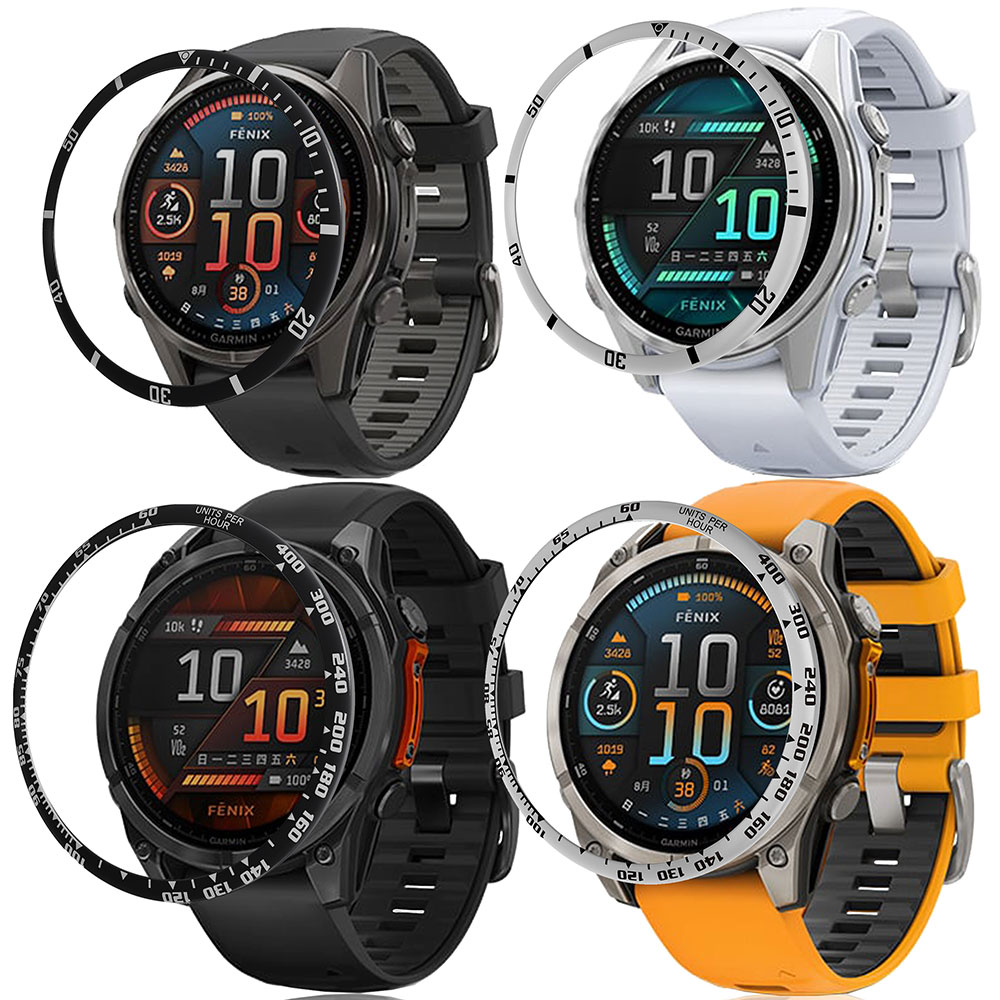 Xwatch Smartwatch - ขอบนาฬิกาสำหรับการ์มิน ฟินิกซ์​​8 43 มม.47 มม.51 มม.อุปกรณ์เสริมสมาร์ทวอทช์ตัวป้องกันโลหะฝาครอบขอบกันชนแหวนกรอบ