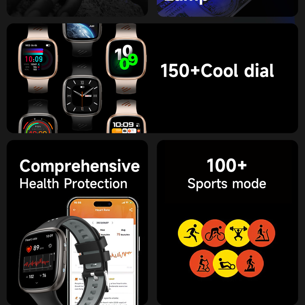 696 สมาร์ทวอทช์ BT โทร ไฟฉาย L - Smartwatch Purple Watches For Women บทวิจารณ์และราคา