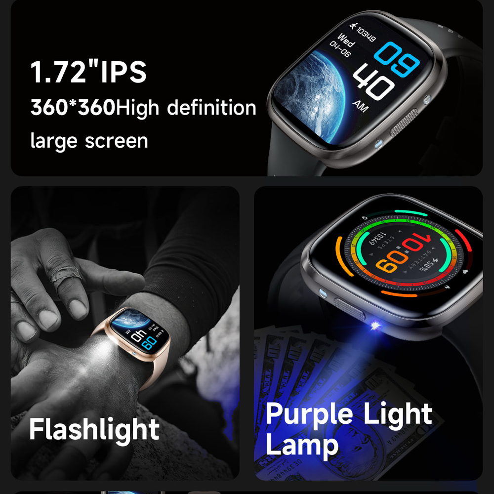 สมาร์ทวอทช์ผู้ชาย โทรผ่านบลูทู - Smartwatch Purple Watches For Women บทวิจารณ์และราคา