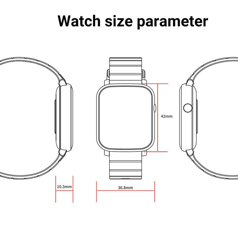 IP68สมาร์ทนาฬิกาผู้ชายสร้อยข้อ - Smartwatch Iphone Watch For Men บทวิจารณ์และราคา