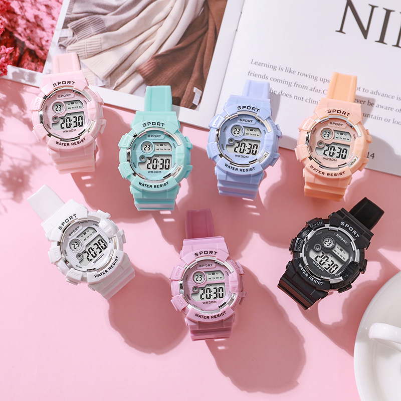 แฟชั่นนาฬิกาเด็กส่องสว่างกันน้ - Smartwatch Digital Watches For Kid Girl บทวิจารณ์และราคา