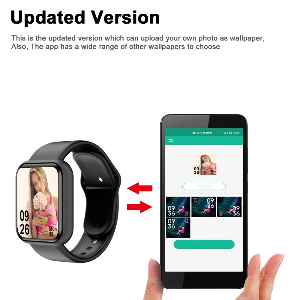 สมาร์ทวอท์ชสําหรับผู้ชายผู้หญิ - Watch Smartwatch Android บทวิจารณ์และราคา