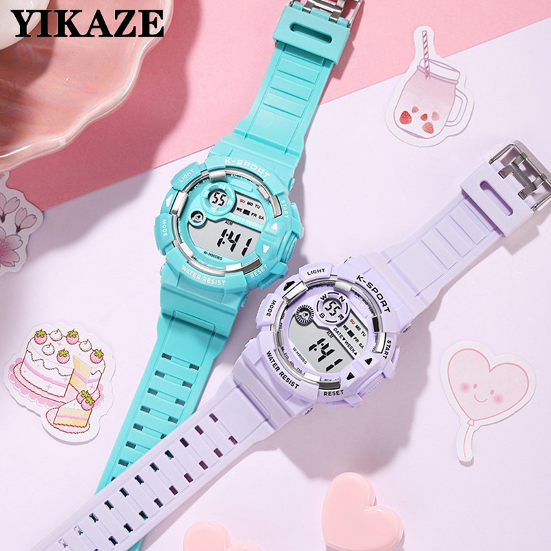 YIKAZE นาฬิกาเด็กแฟชั่นนาฬิกาป - Smartwatch Digital Watches For Kid Girl บทวิจารณ์และราคา