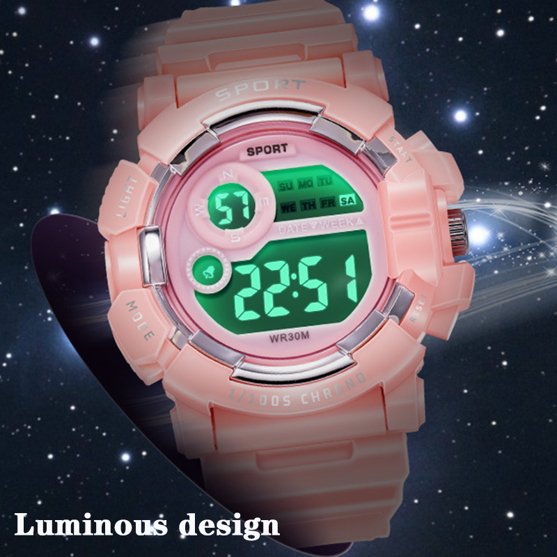 YIKAZE นาฬิกาเด็กแฟชั่นนาฬิกาป - Smartwatch Digital Watches For Kid Girl บทวิจารณ์และราคา
