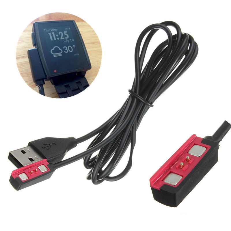 1ชิ้นเปลี่ยนสายชาร์จ USB ชาร์จ - Smartwatch Pebble Watches บทวิจารณ์และราคา