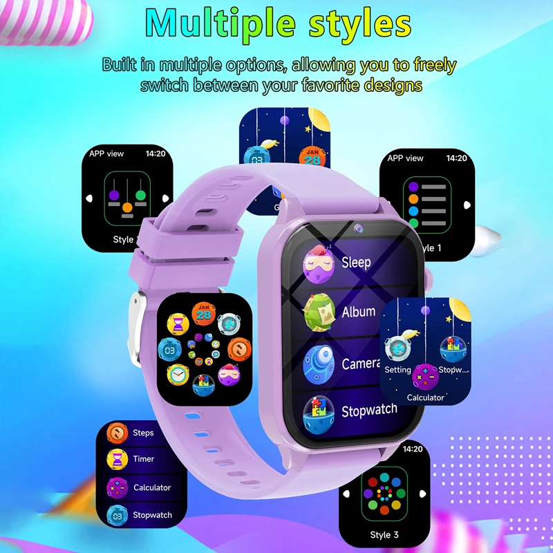 เกมเด็กสมาร์ทนาฬิกาไฟฉายกันน้ำ - Smartwatch Watches For Kid Girl บทวิจารณ์และราคา