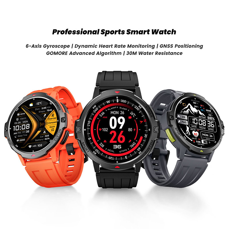 ใหม่ 6 แกนไจโรสโคปทหาร GPS สมา - Smartwatch Timex Watches For Men บทวิจารณ์และราคา