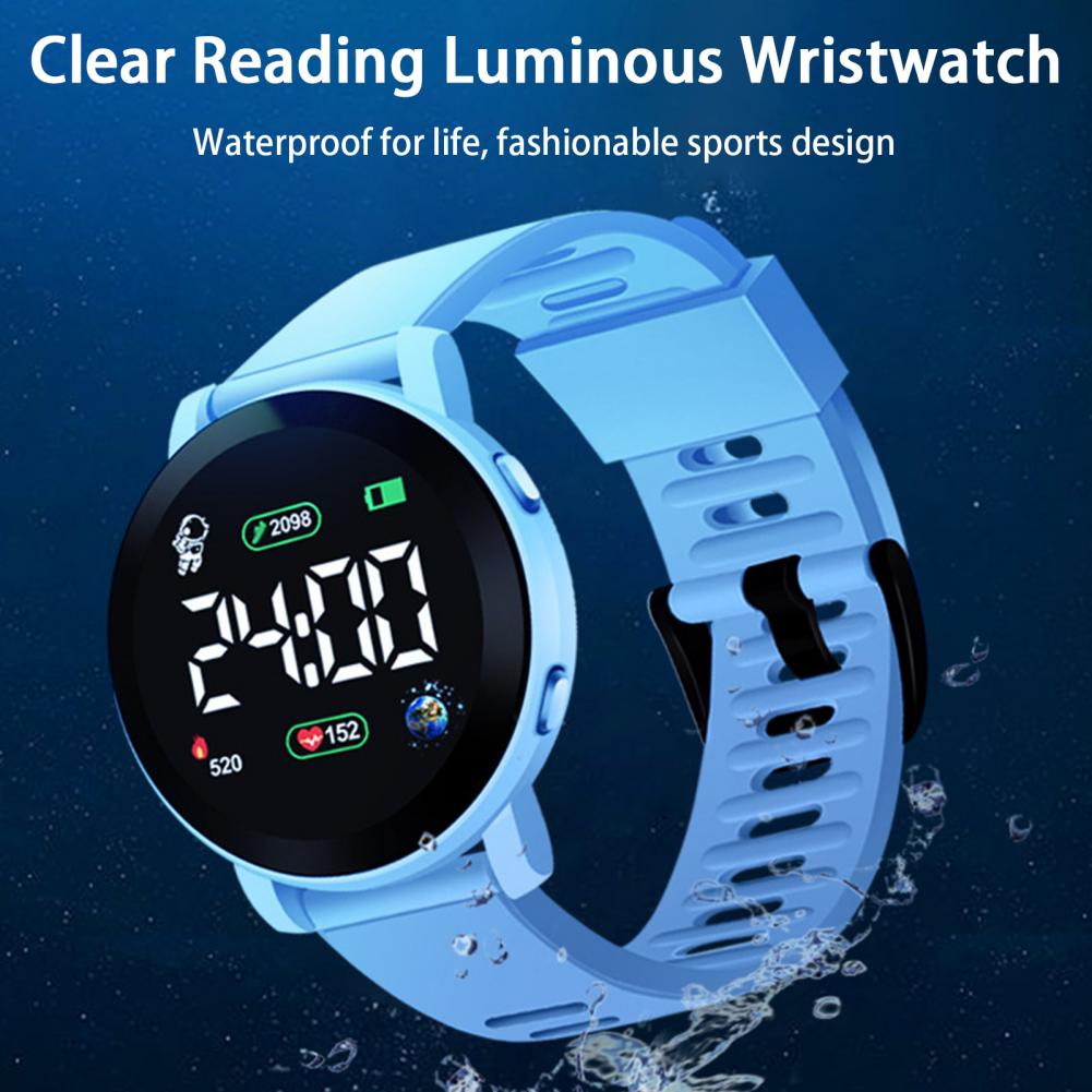 นาฬิกาดิจิตอล LED สำหรับเด็ก ก - Smartwatch Digital Watches For Kid Girl บทวิจารณ์และราคา