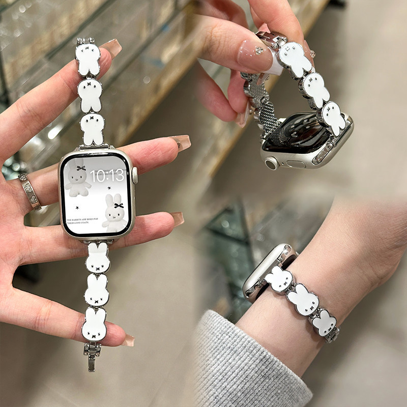 สายนาฬิกาหนังลายกระต่ายมิฟฟี่ส - Apple Watch Band บทวิจารณ์และราคา