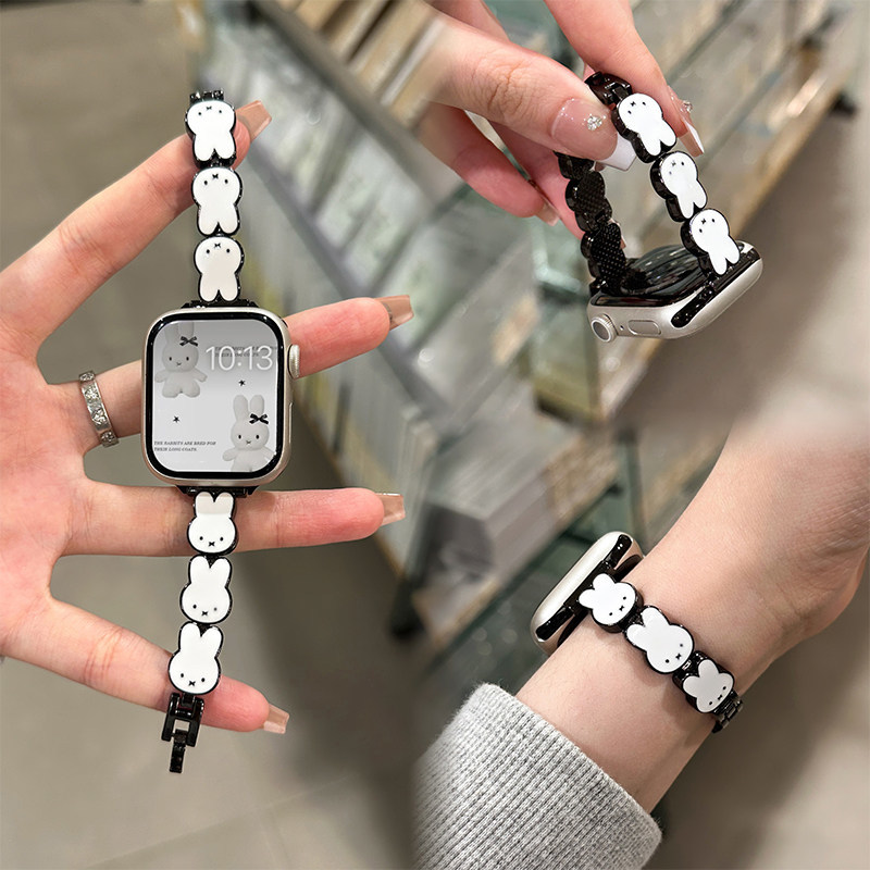 สายนาฬิกาหนังลายกระต่ายมิฟฟี่ส - Apple Watch Band บทวิจารณ์และราคา