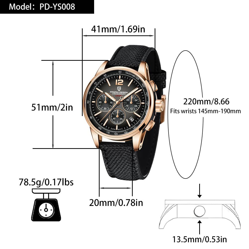 นาฬิกาข้อมือผู้ชาย PAGANI DESI - Smartwatch Watches For Men Brands บทวิจารณ์และราคา