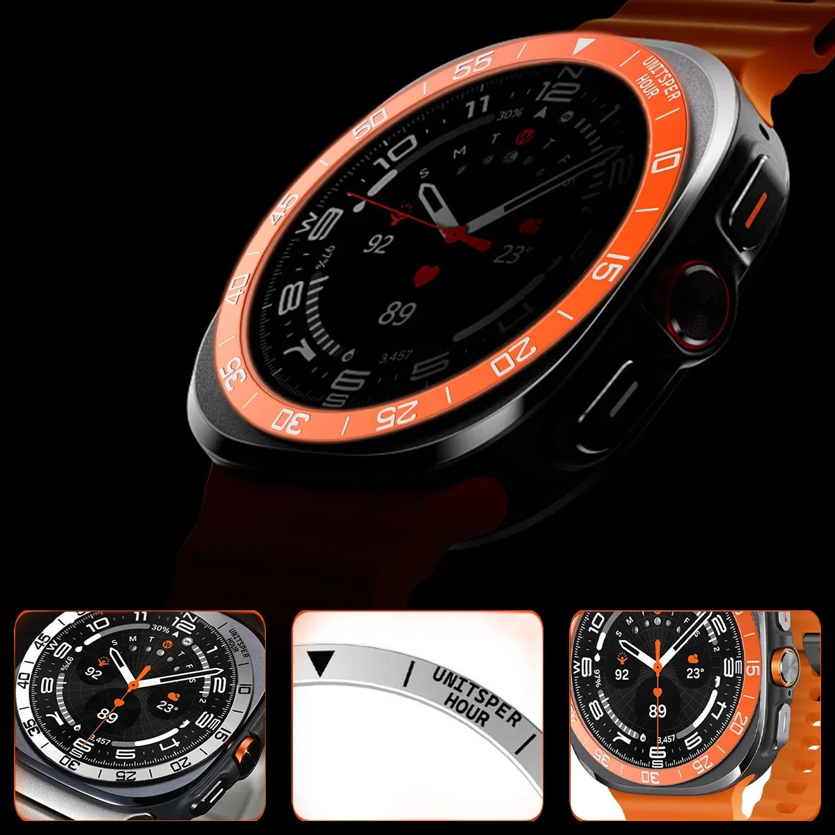 ฝาครอบโลหะ BEZEL แหวนสําหรับ S - Watch Smartwatch Android บทวิจารณ์และราคา