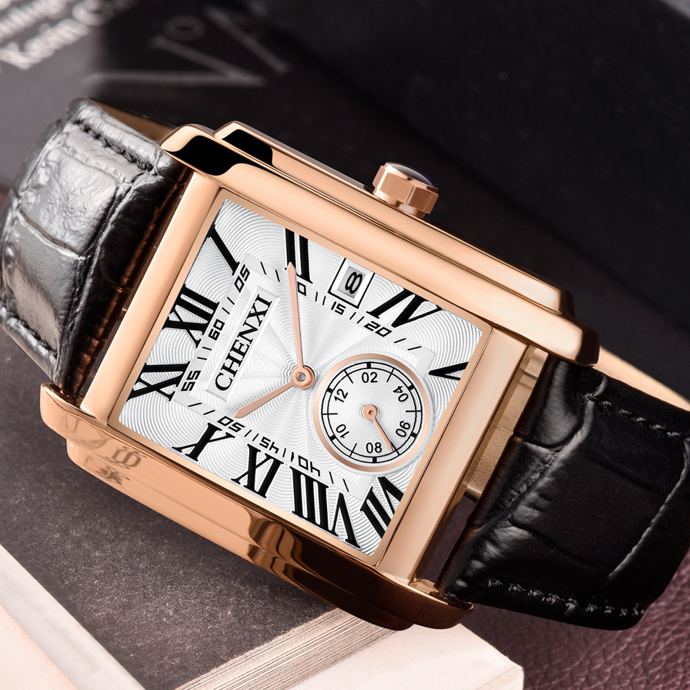 CHENXI 8216 แฟชั่นคลาสสิกสแควร - Smartwatch Watches For Men Brands บทวิจารณ์และราคา