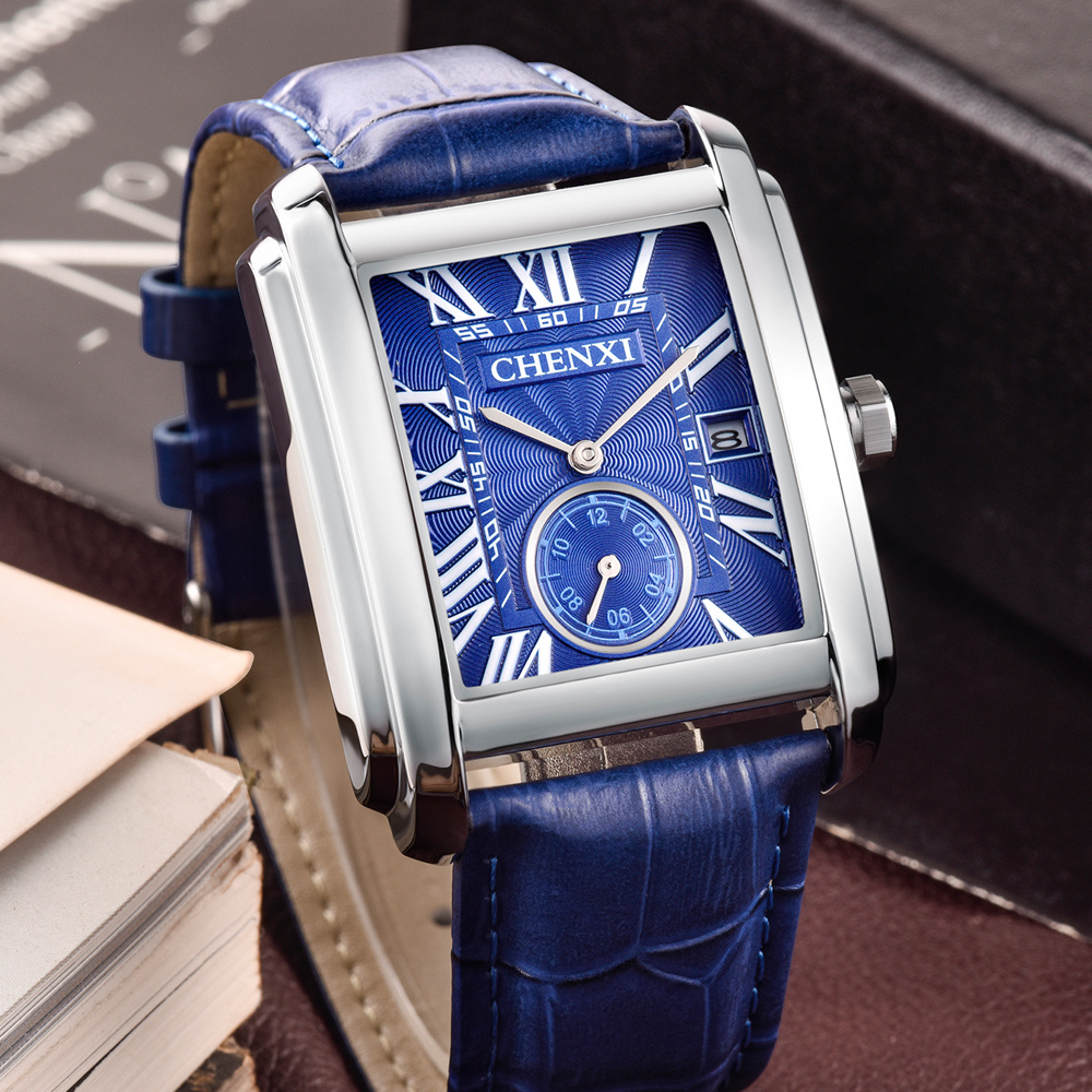 CHENXI 8216 แฟชั่นคลาสสิกสแควร - Smartwatch Watches For Men Brands บทวิจารณ์และราคา