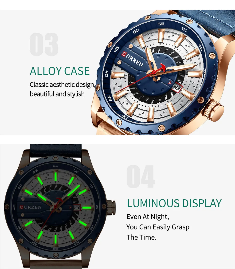 นาฬิกาข้อมือ Curren 8374 พร้อม - Smartwatch New Watches บทวิจารณ์และราคา