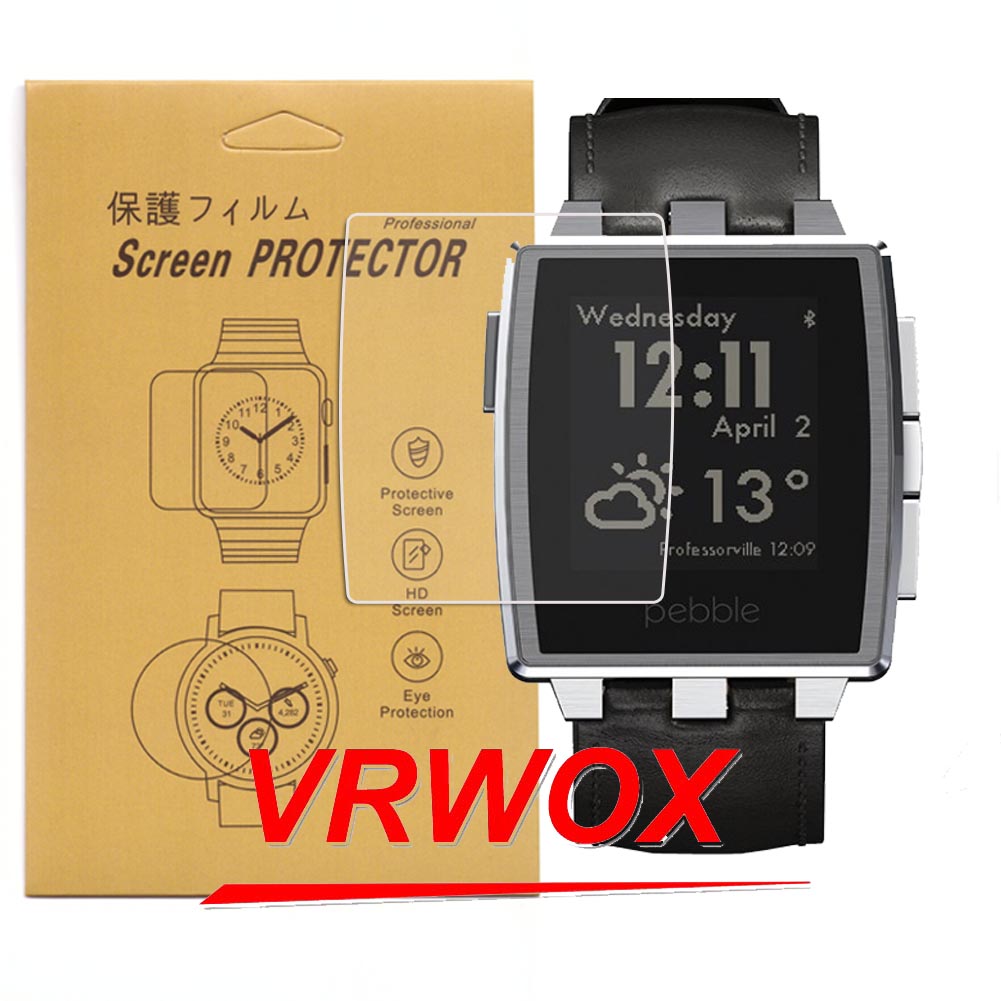 หน้าจอป้องกัน3Pcs สำหรับ Pebbl - Smartwatch Pebble Watches บทวิจารณ์และราคา