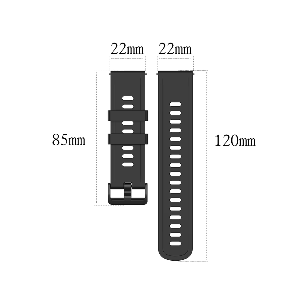 22 มม.สายรัดข้อมือซิลิโคนสําหร - Smartwatch Pebble Watches บทวิจารณ์และราคา