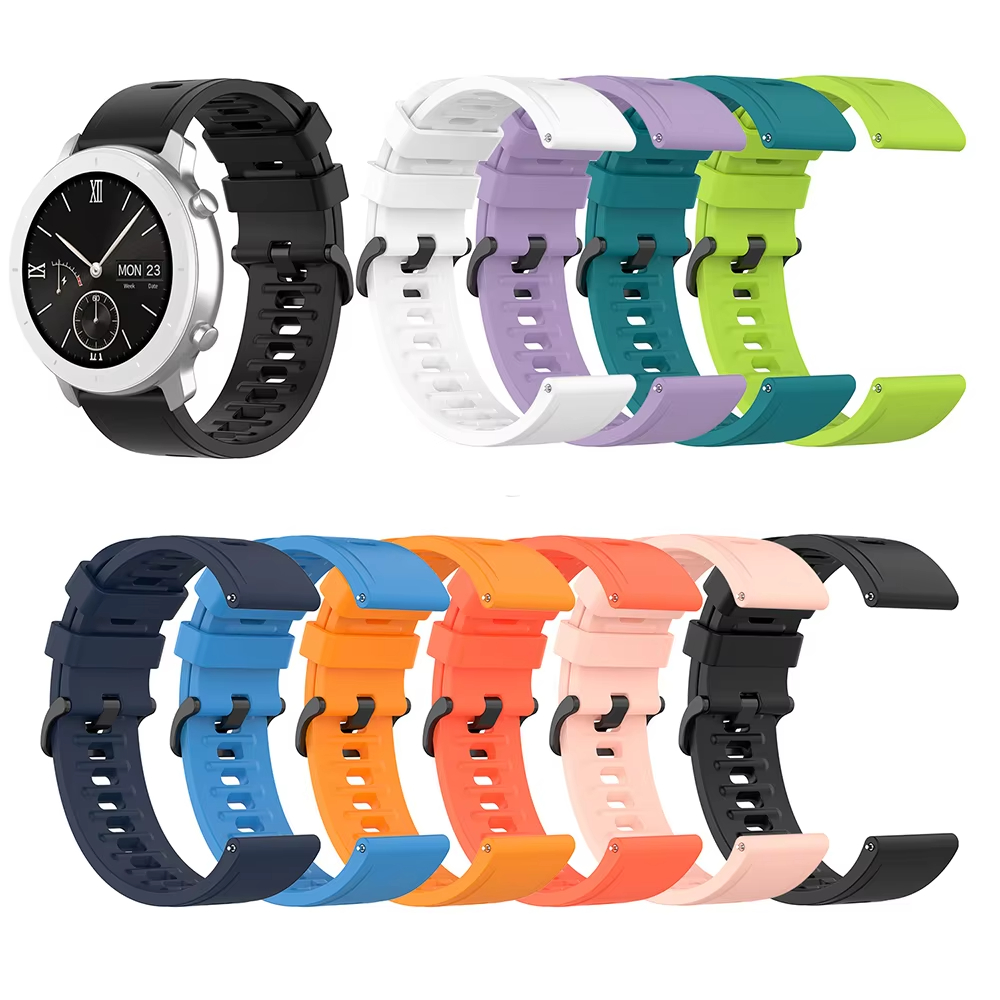 22 มม.สายรัดข้อมือซิลิโคนสําหร - Smartwatch Pebble Watches บทวิจารณ์และราคา