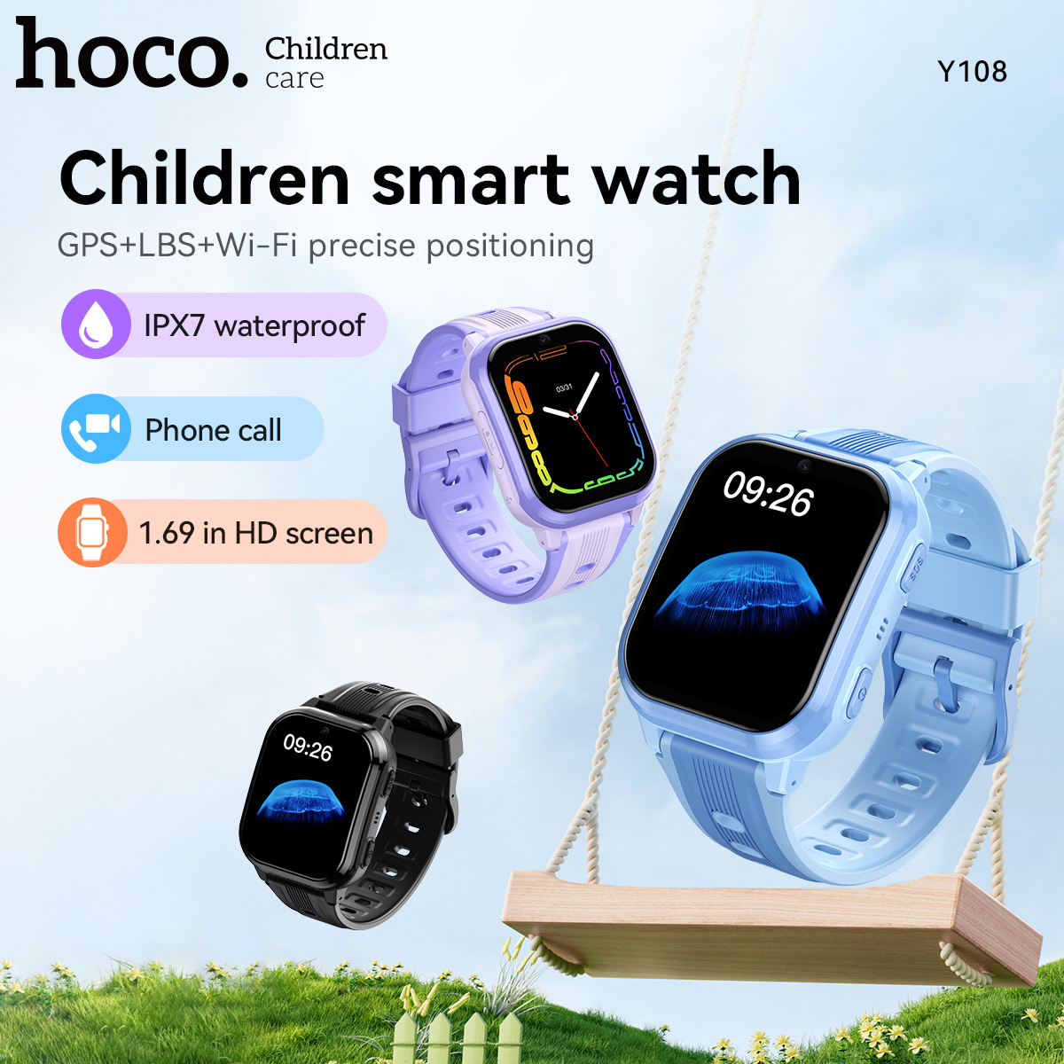 นาฬิกาสมาร์ทวอทช์เด็ก HOCO Y10 - Smartwatch Watches For Kid Girl บทวิจารณ์และราคา