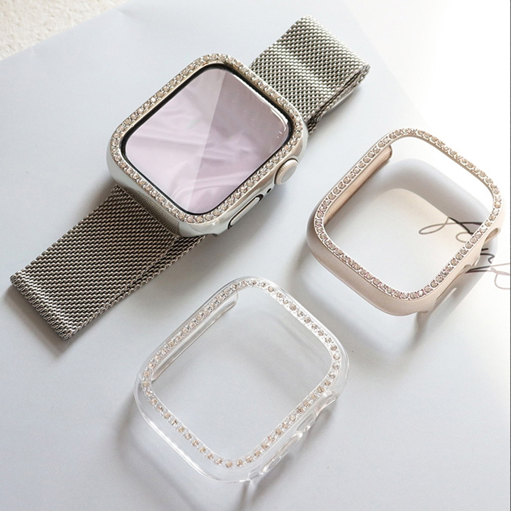 ใหม่แก้ว + กรณีเพชรสำหรับแอปเป - Smartwatch New Watches บทวิจารณ์และราคา