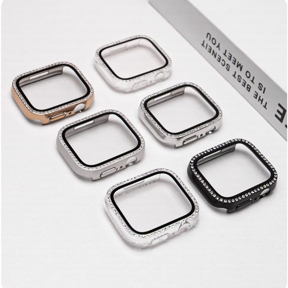 ใหม่แก้ว + กรณีเพชรสำหรับแอปเป - Smartwatch New Watches บทวิจารณ์และราคา