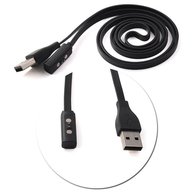 Black USB Charger สายชาร์จสำหร - Smartwatch Pebble Watches บทวิจารณ์และราคา