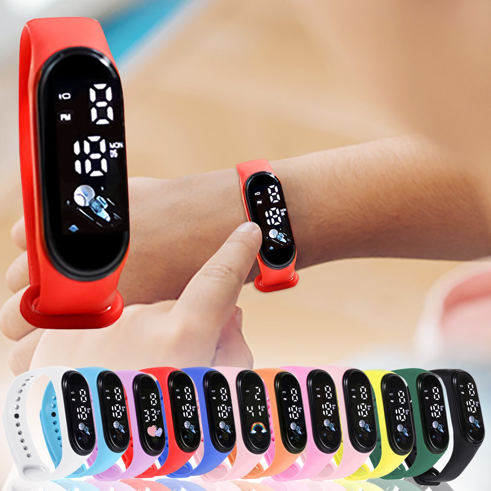 นาฬิกาข้อมือเด็ก ของขวัญวันเกิ - Smartwatch Digital Watches For Kid Girl บทวิจารณ์และราคา